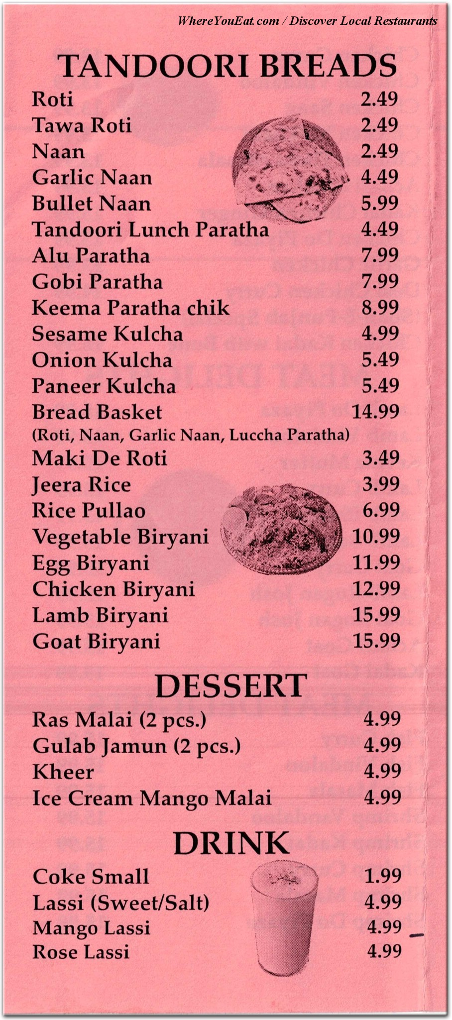 menu image