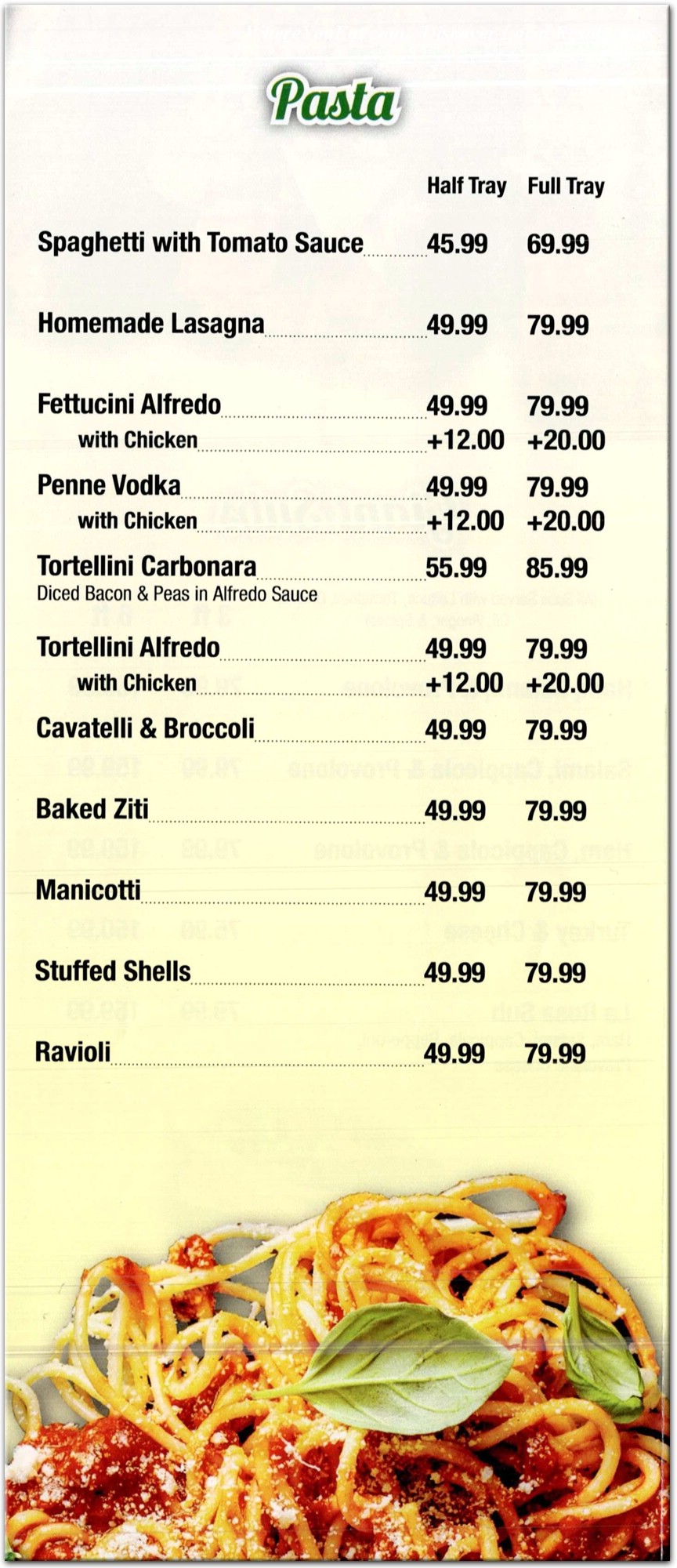 menu image