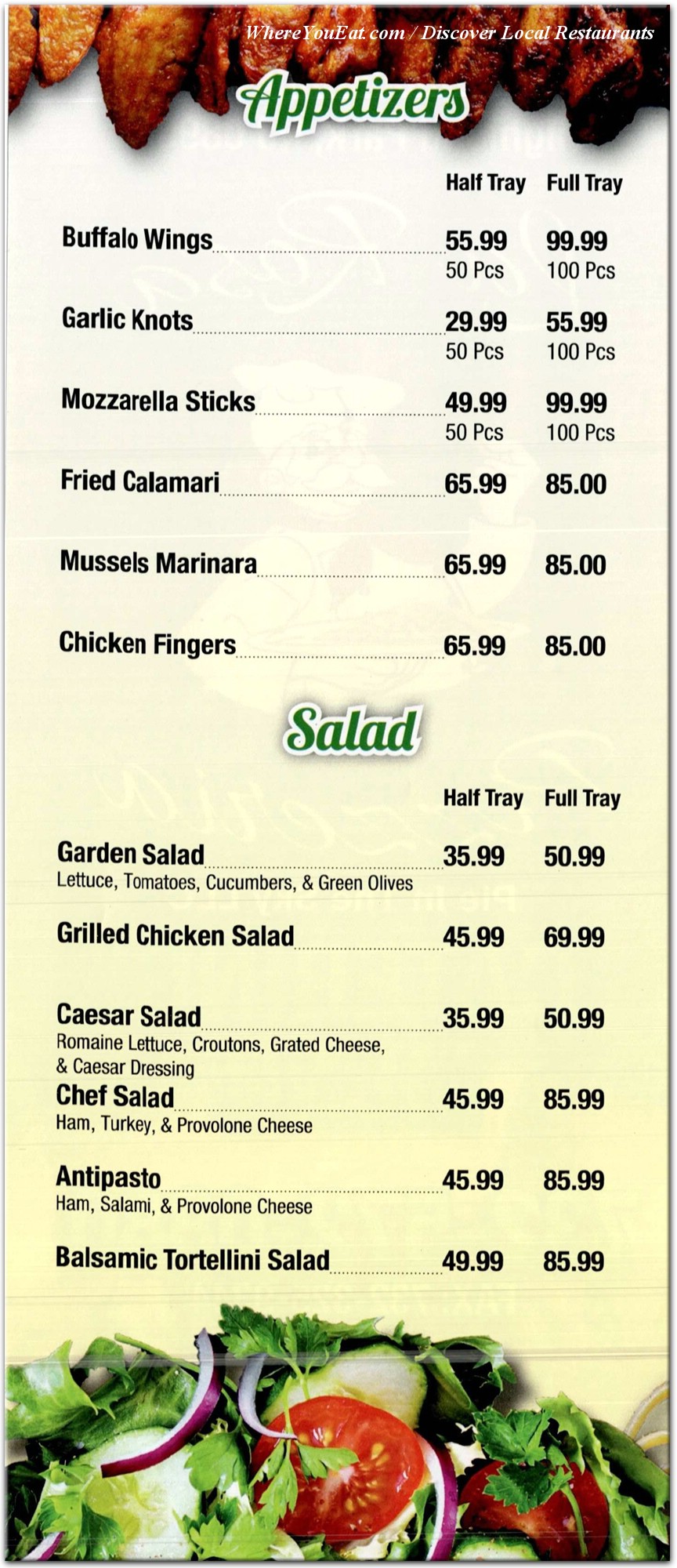 menu image