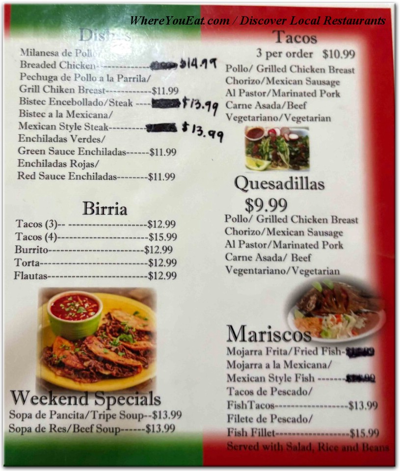 menu image