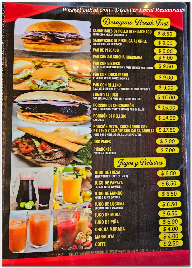 menu image
