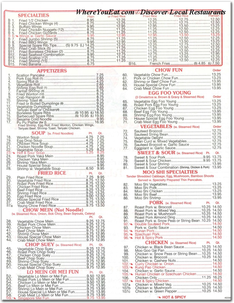 menu image