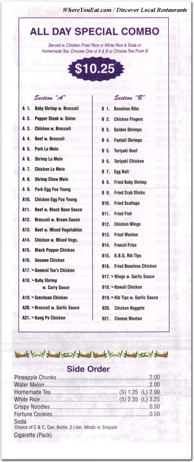 menu image