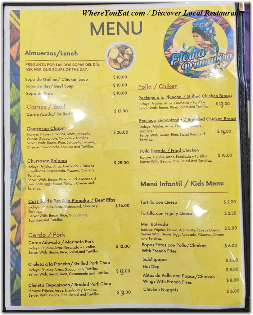 menu image