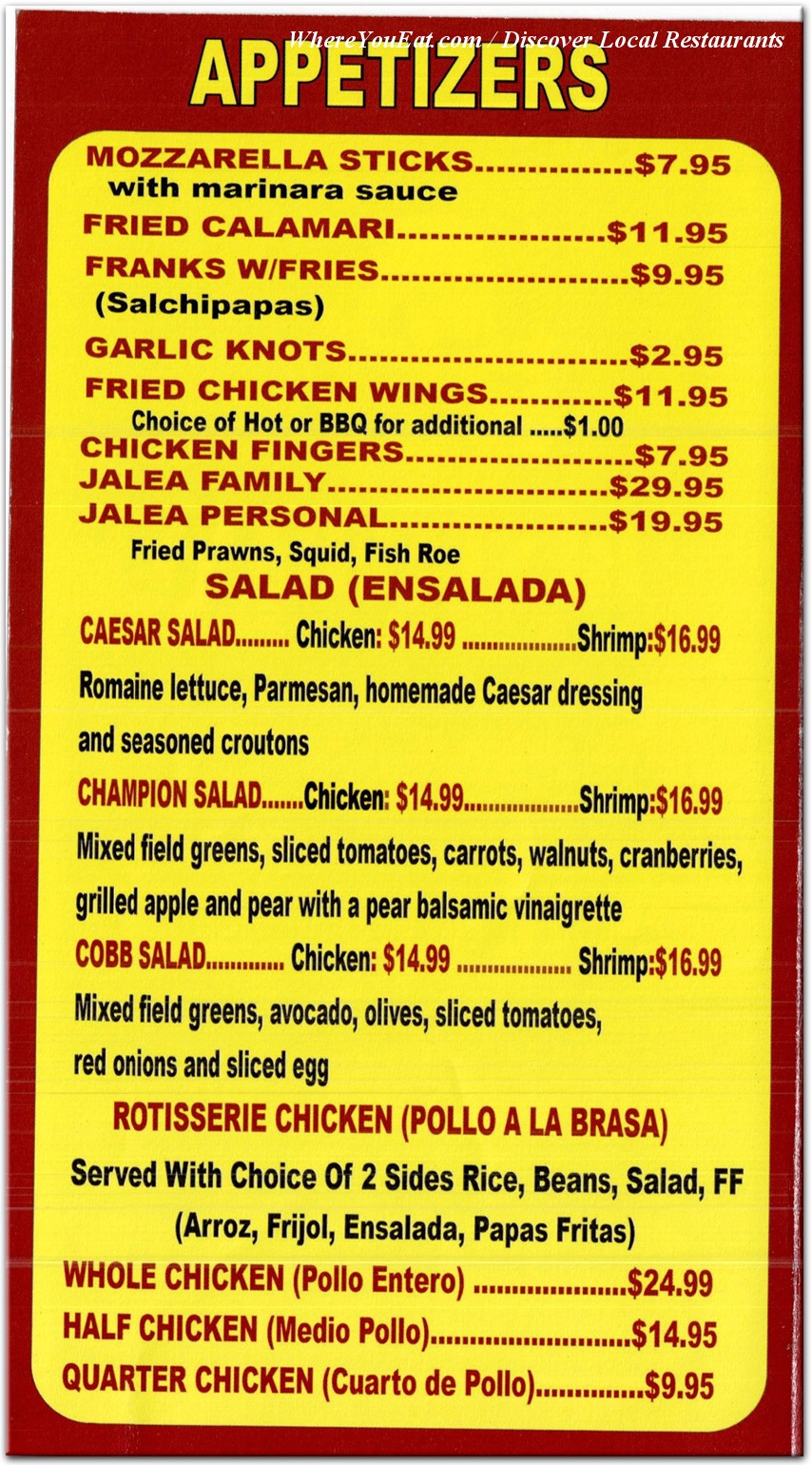 menu image