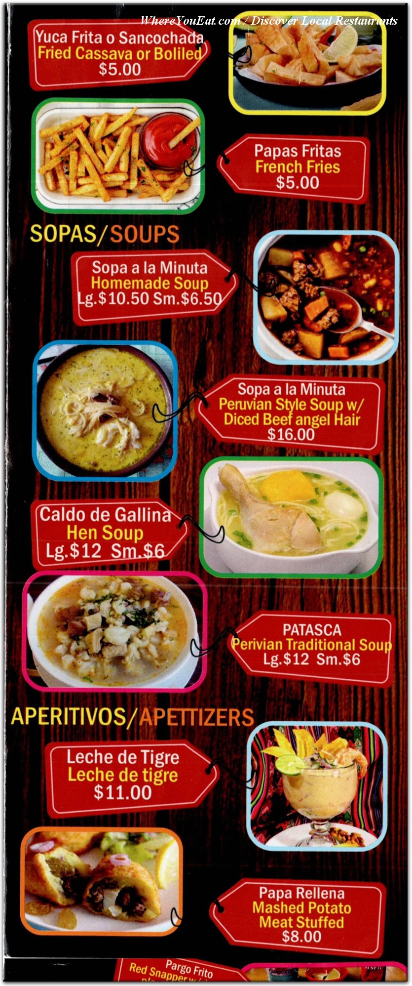 menu image