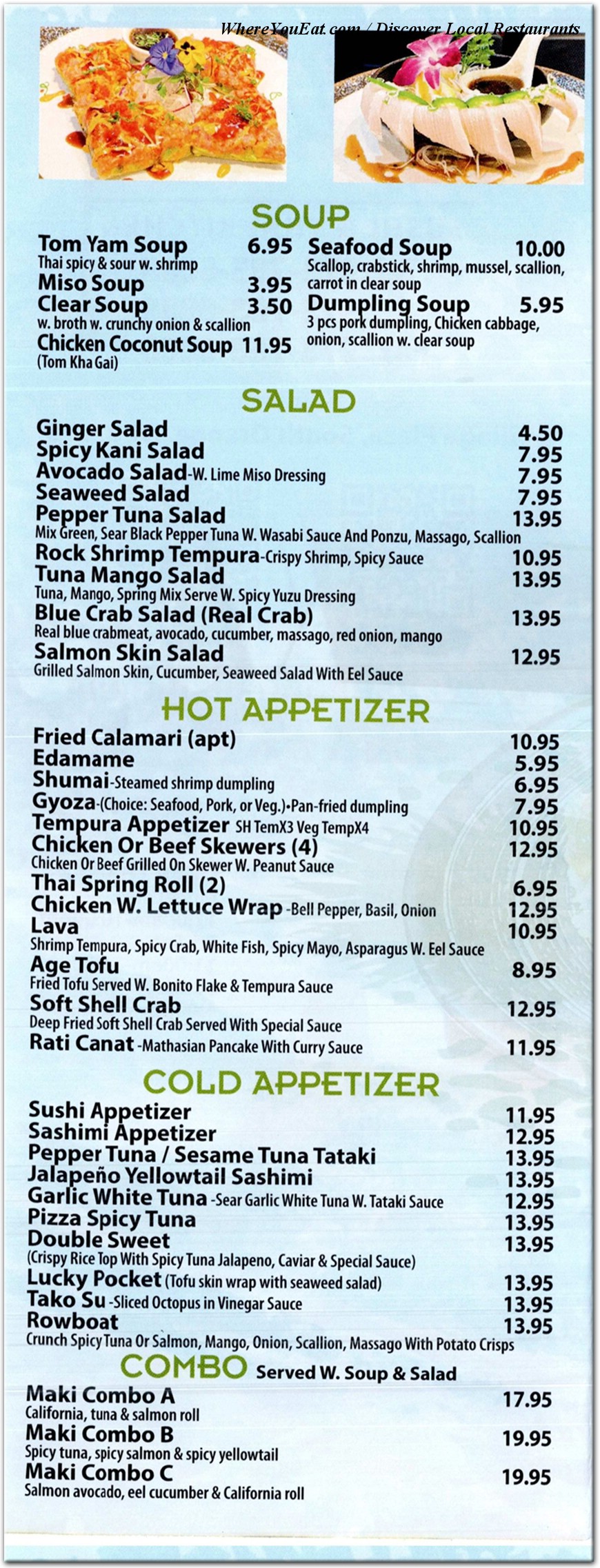 menu image