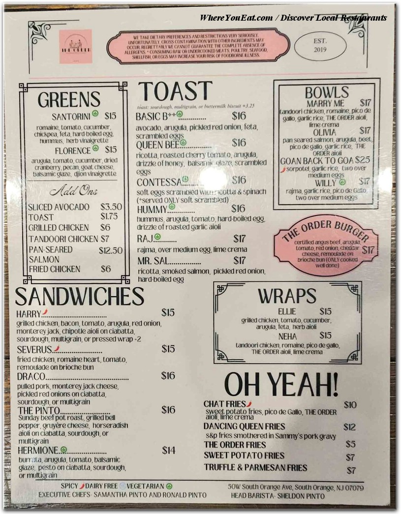menu image