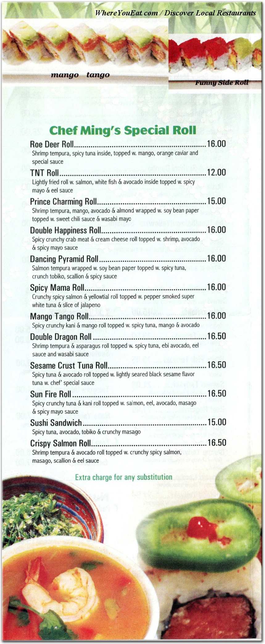 menu image