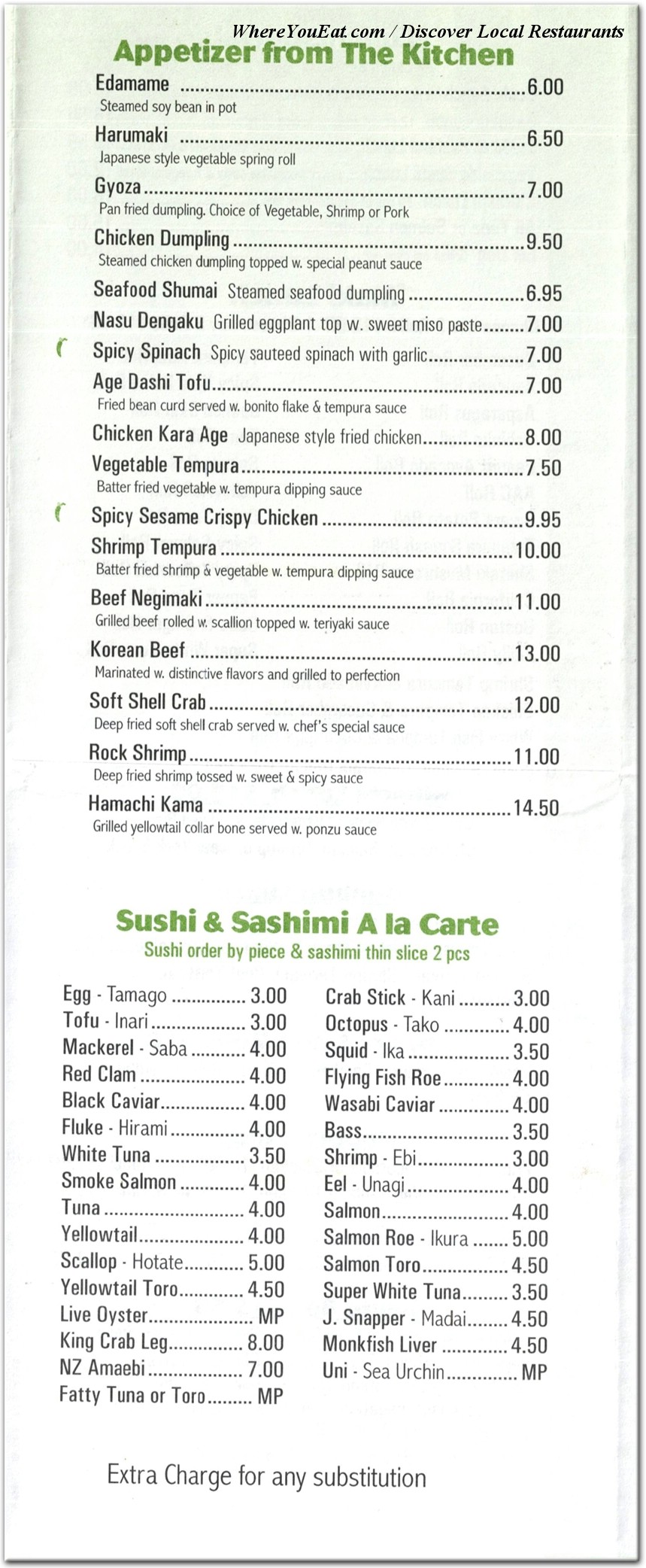 menu image