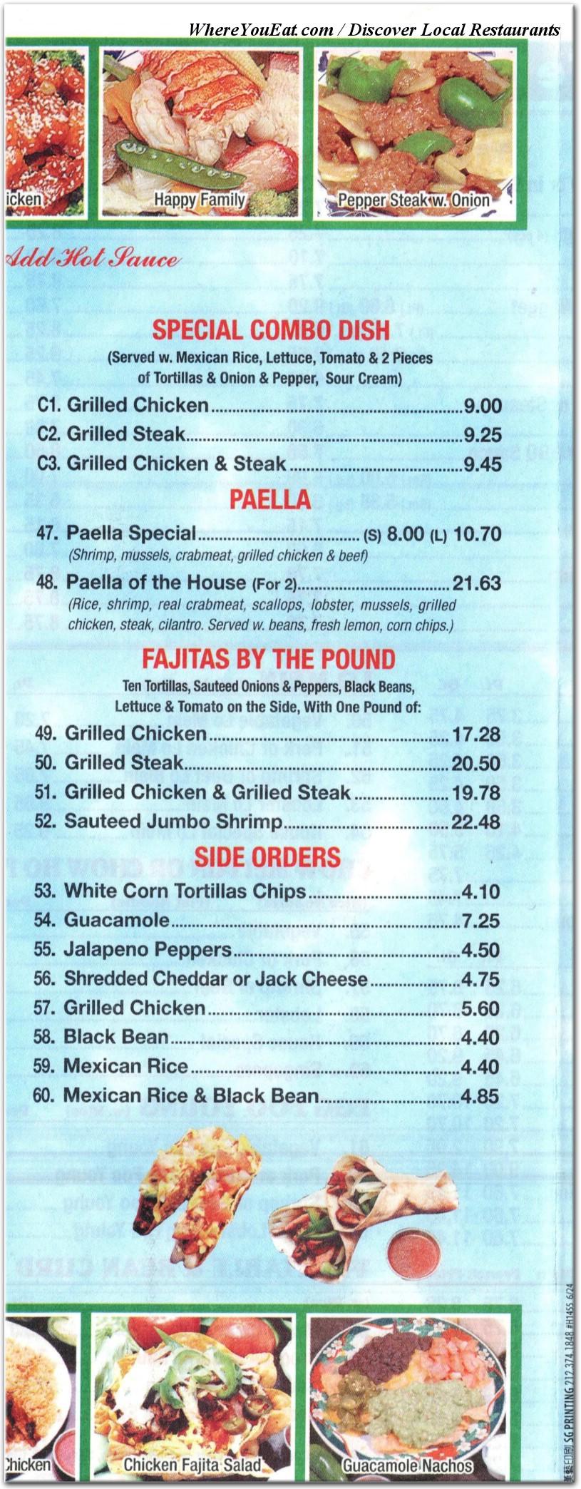 menu image