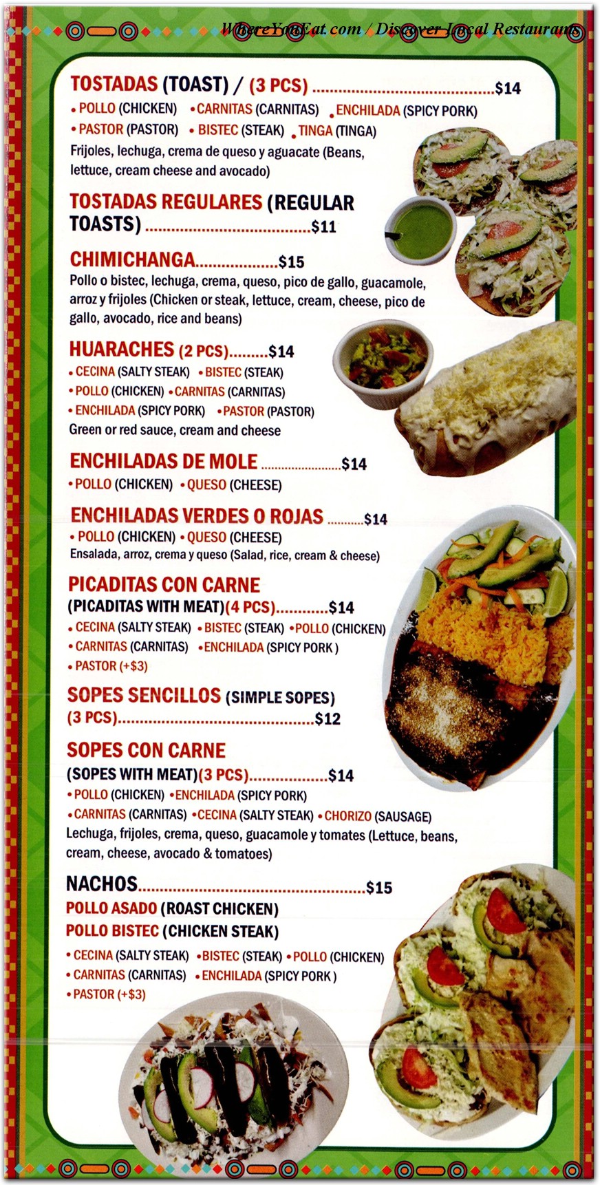menu image