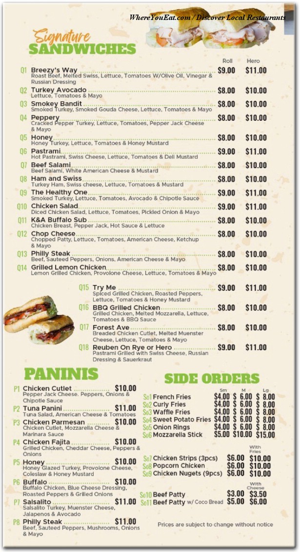 menu image
