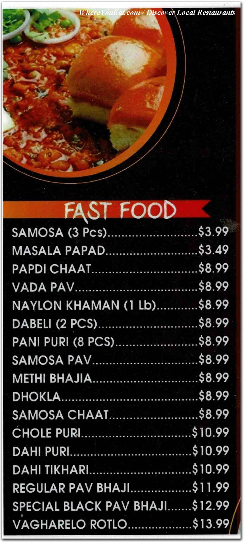 menu image