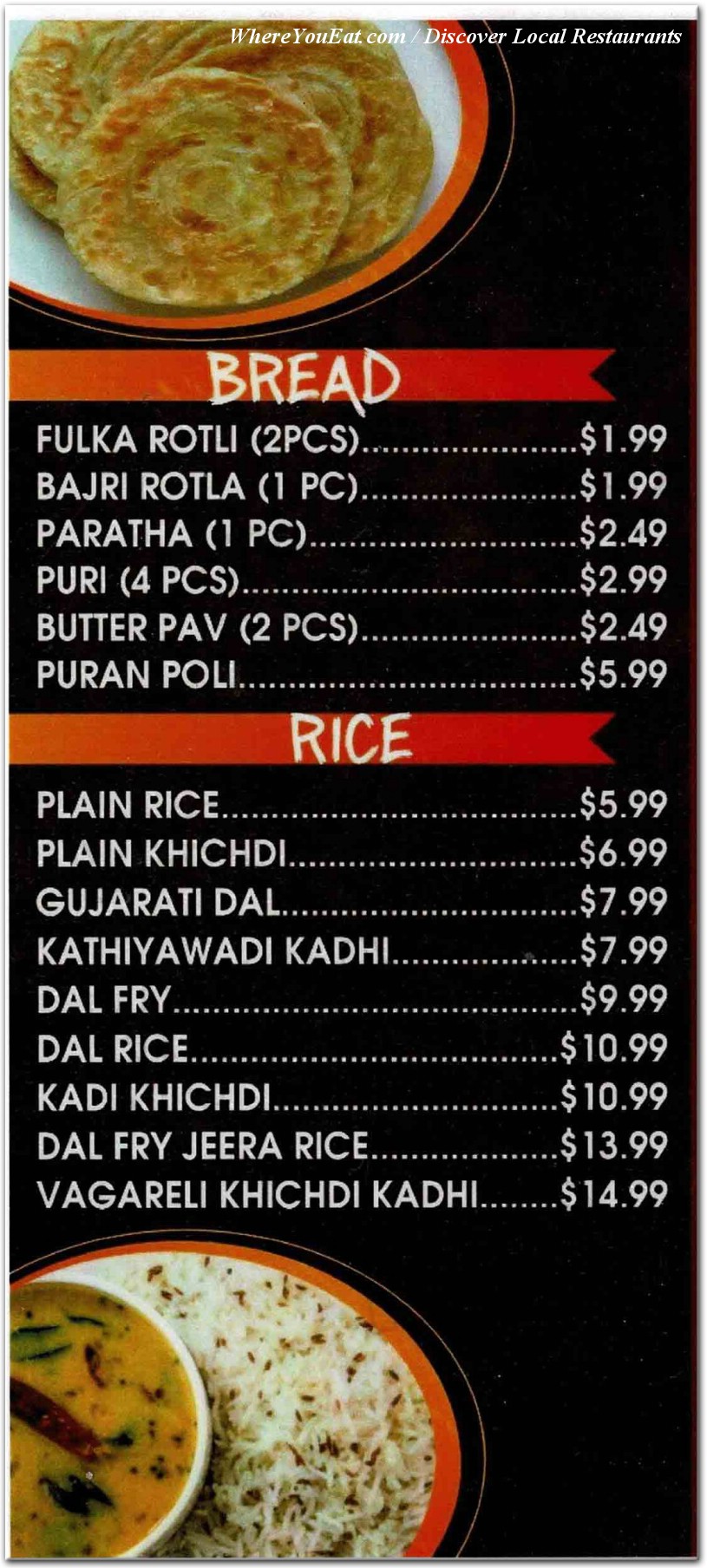 menu image
