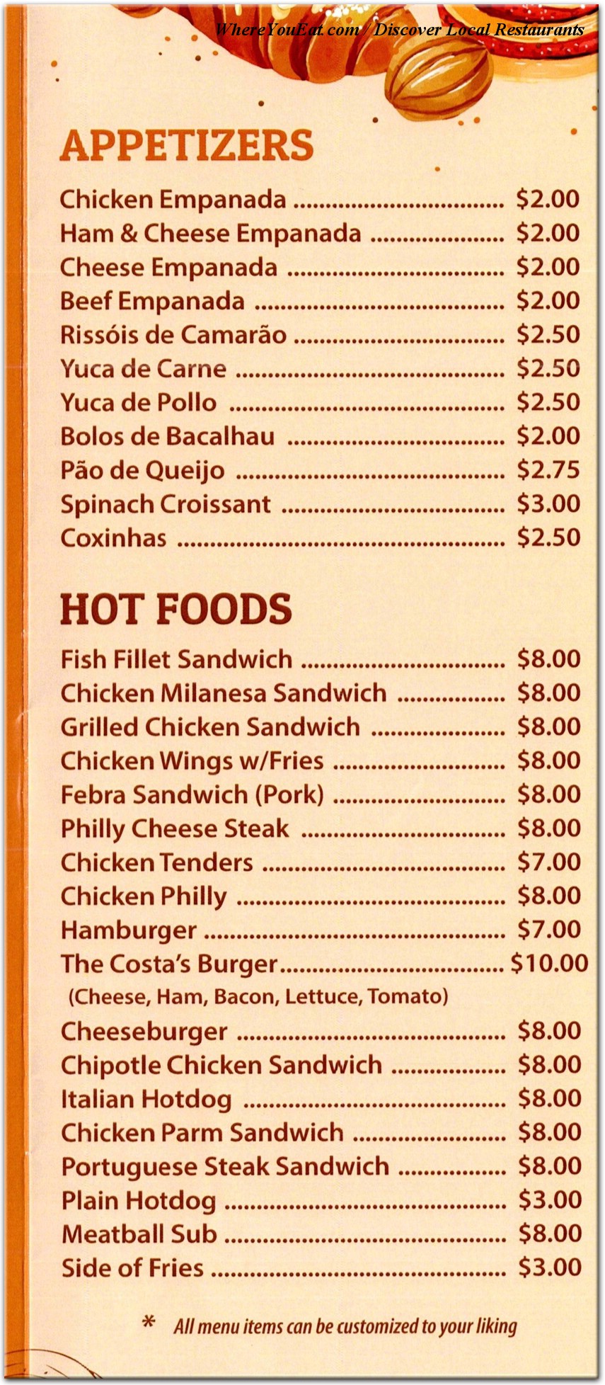 menu image