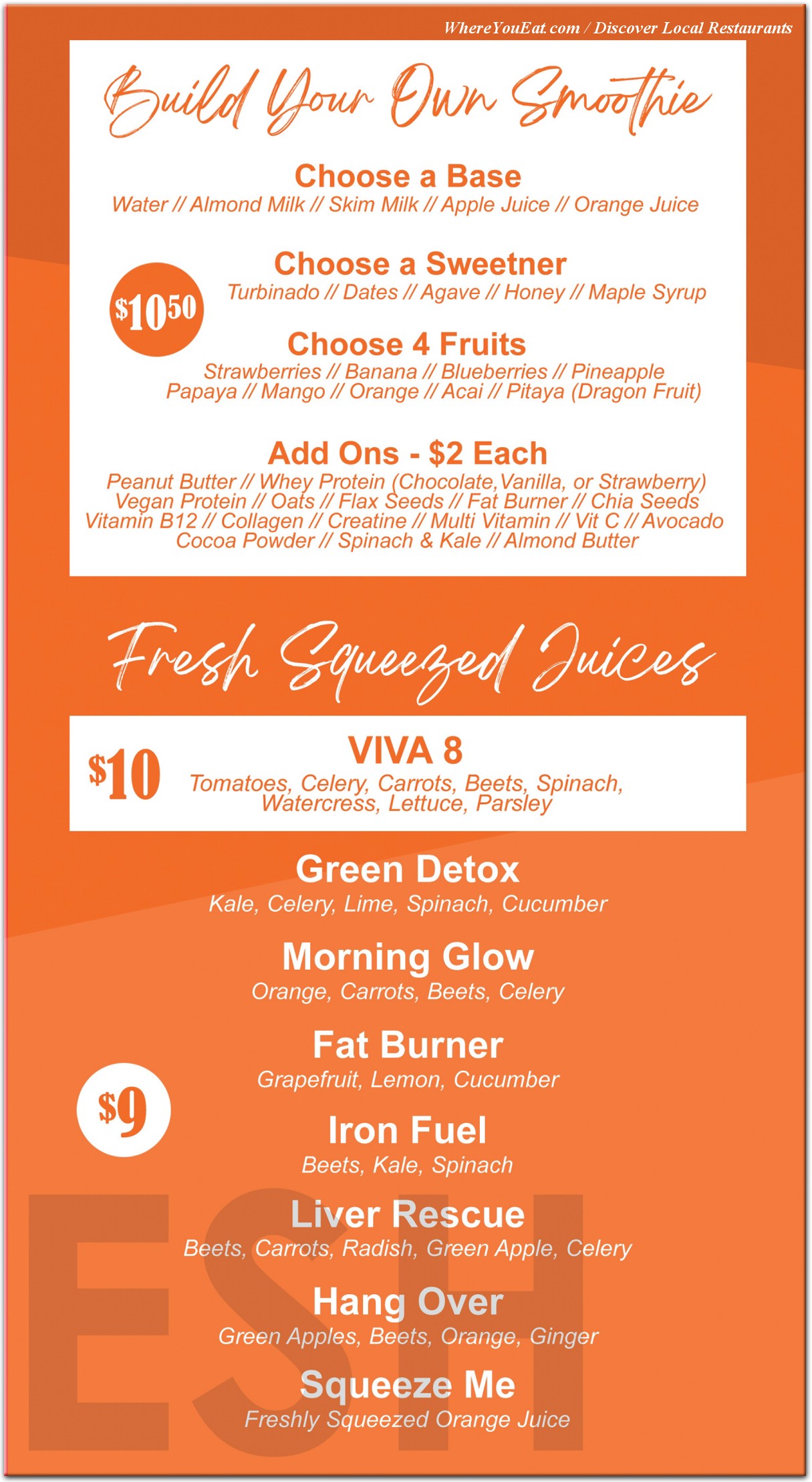 menu image