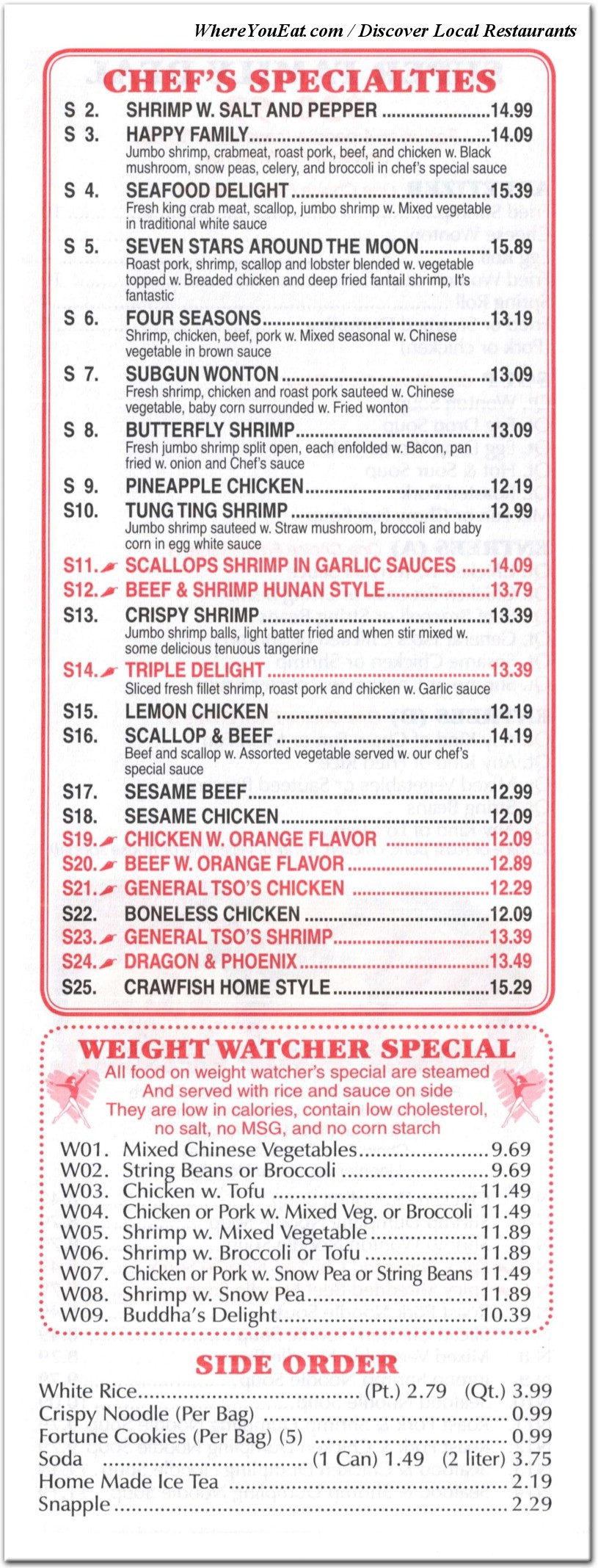 menu image