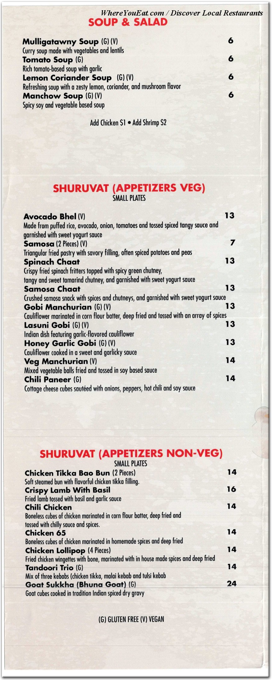 menu image