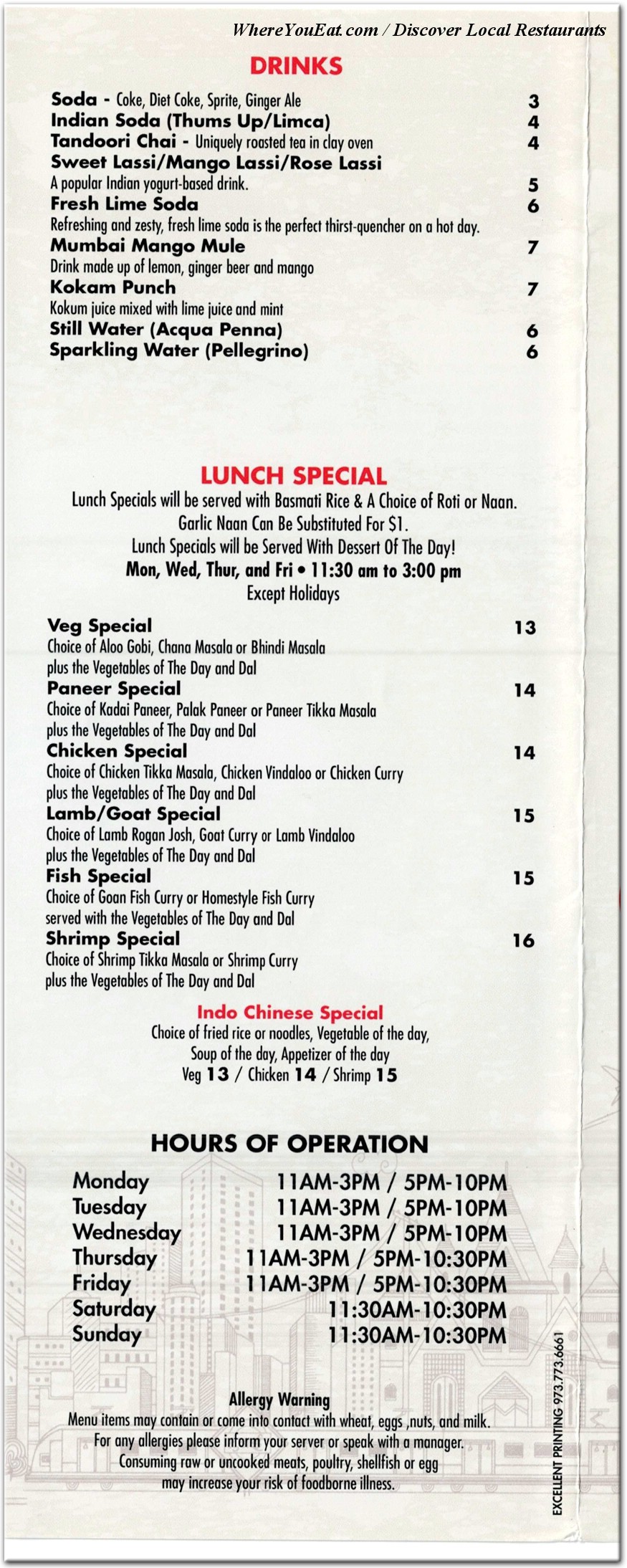 menu image
