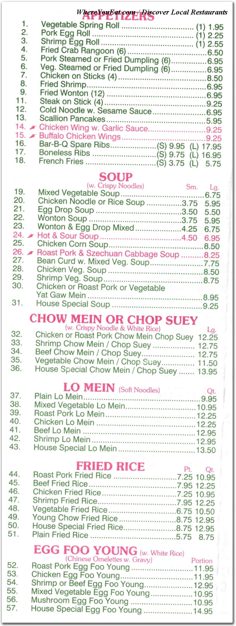 menu image