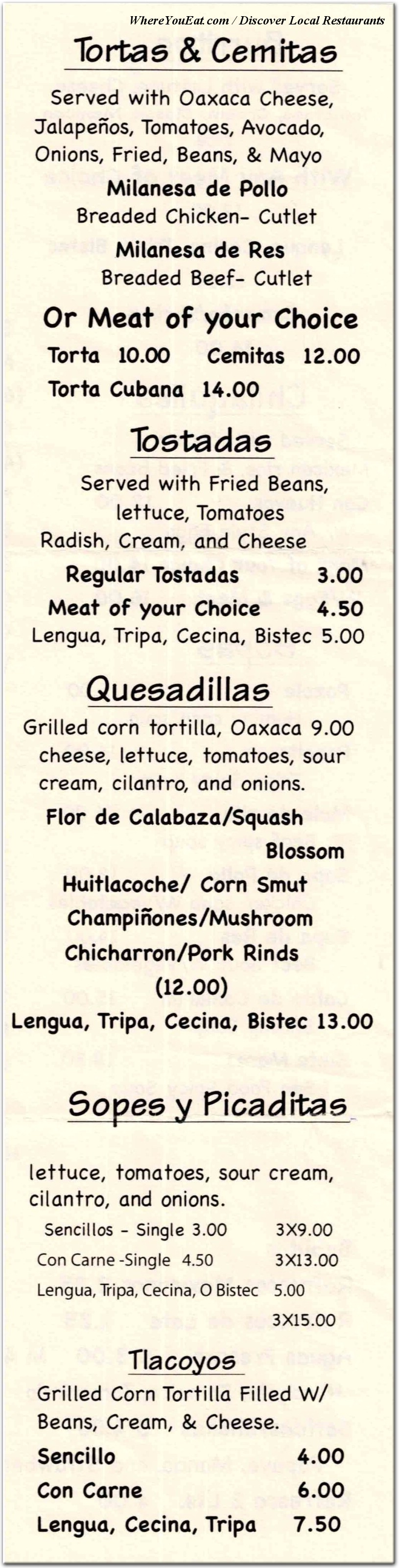menu image