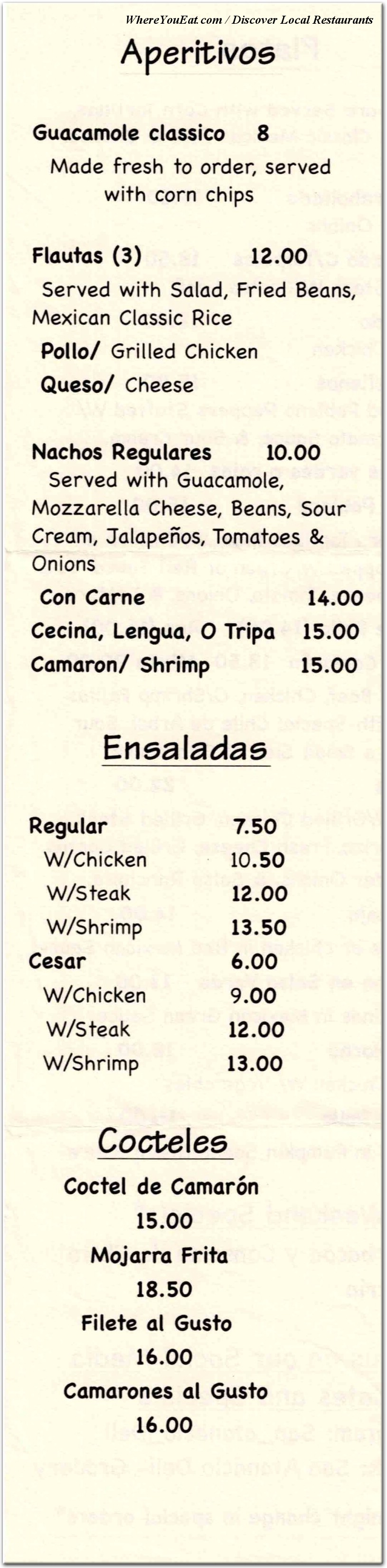 menu image
