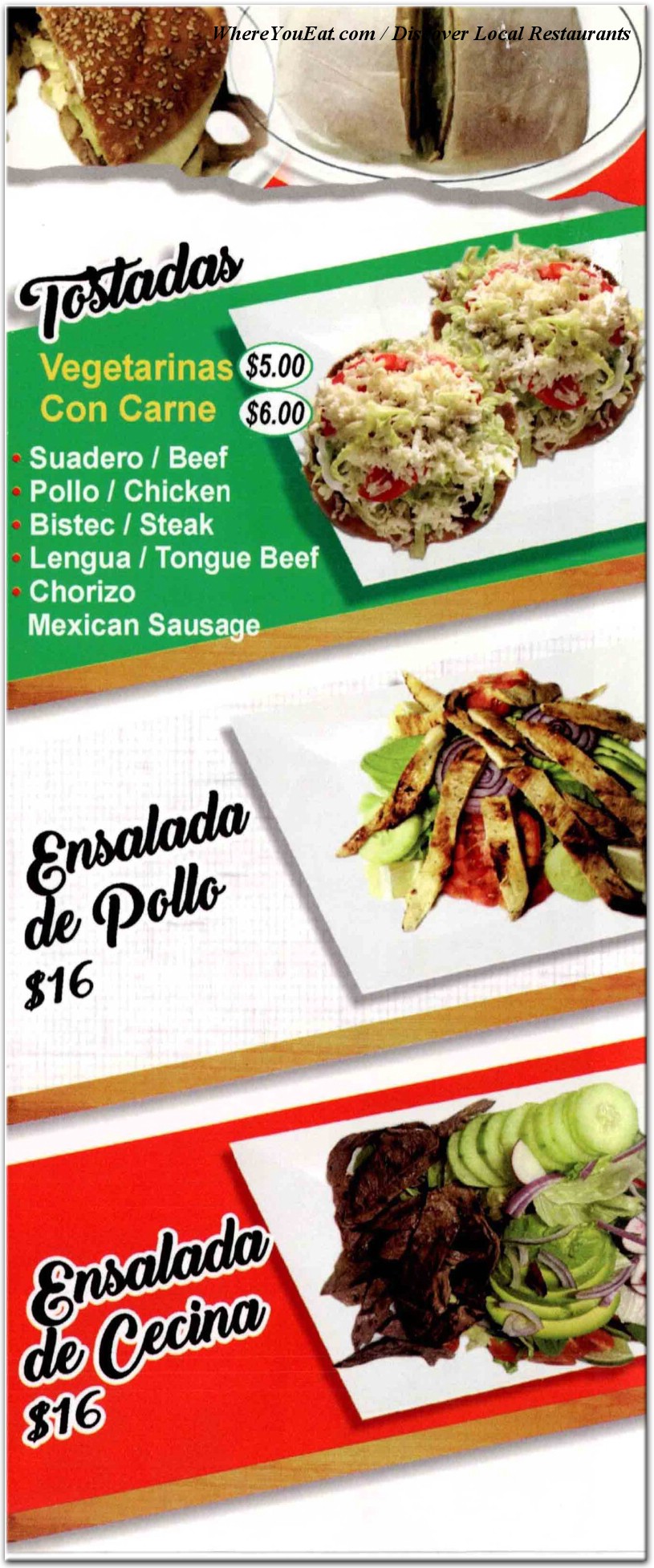menu image