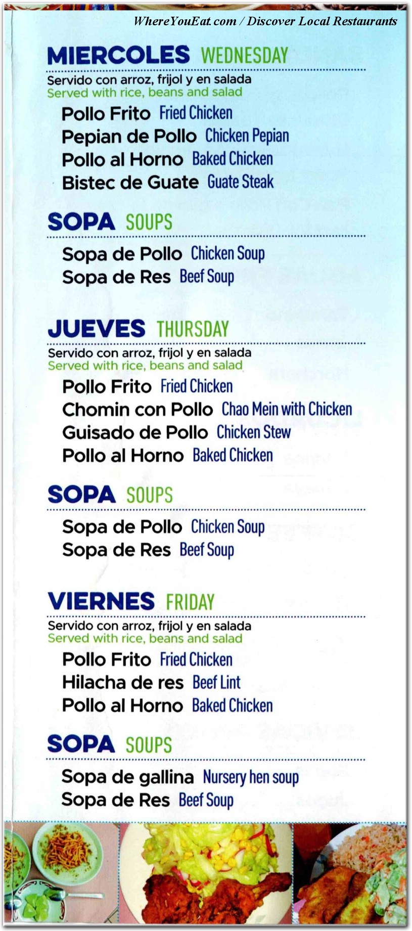 menu image