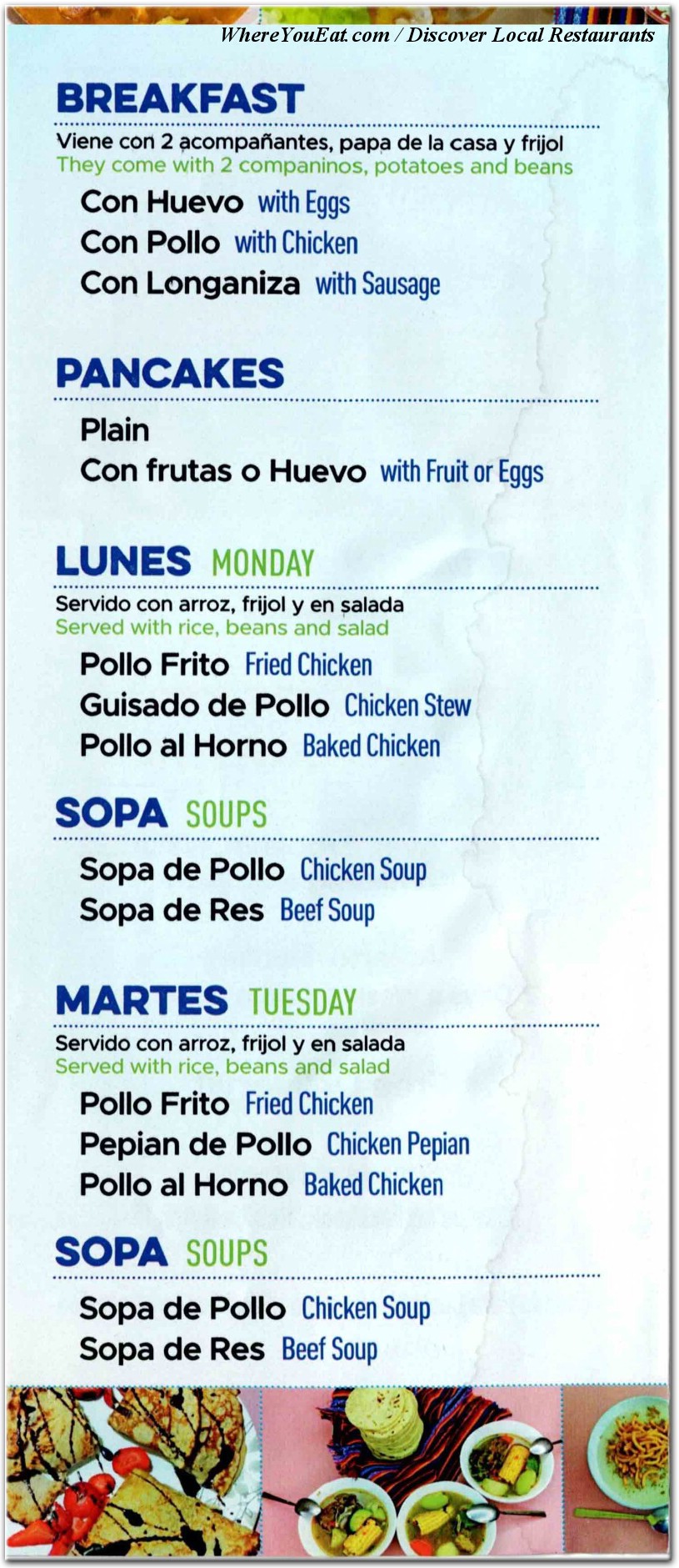 menu image