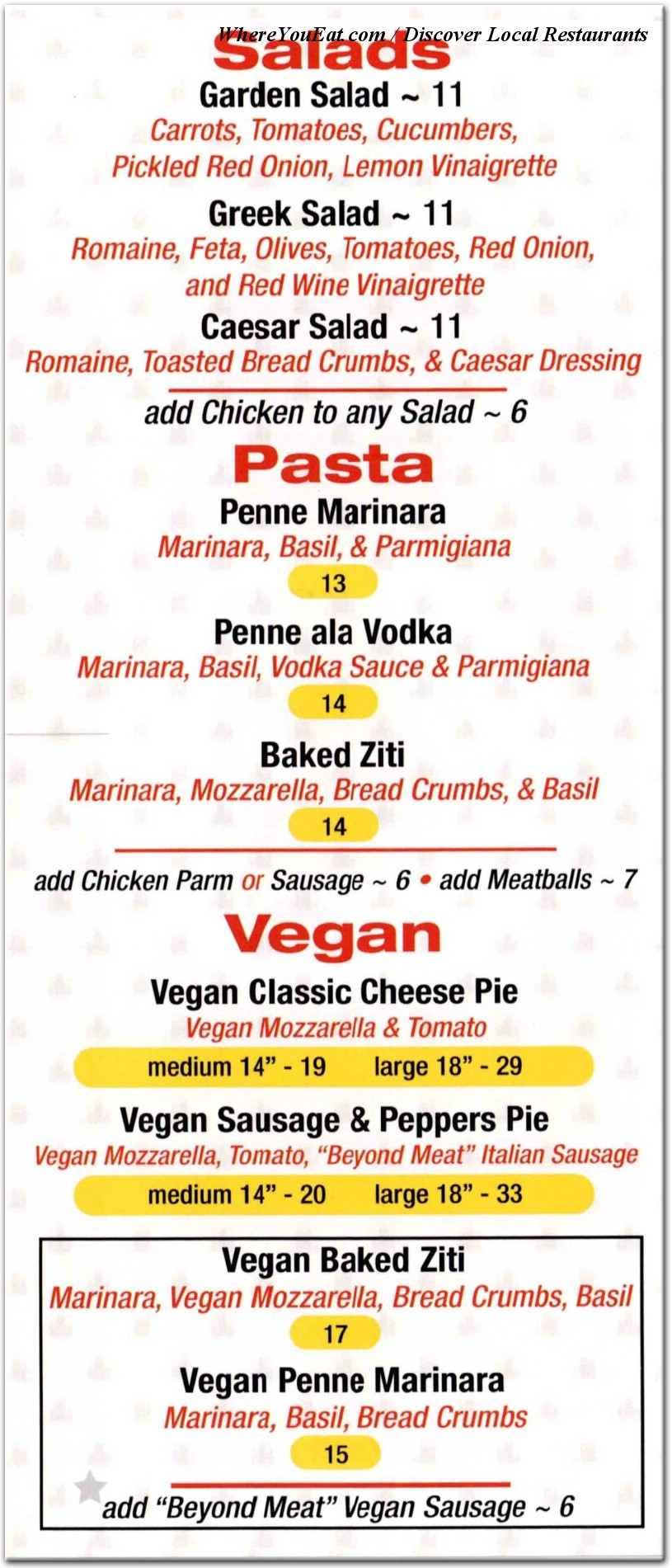 menu image