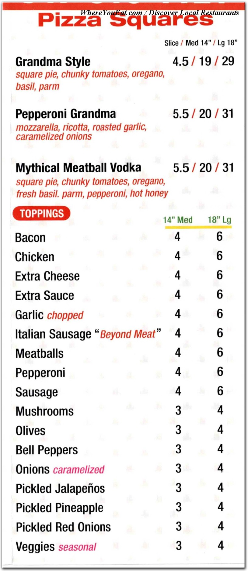 menu image