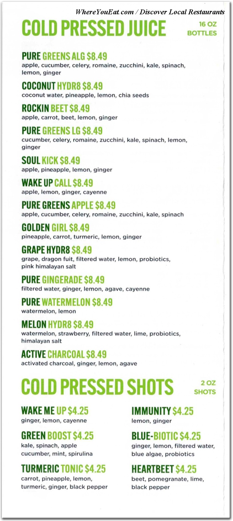 menu image