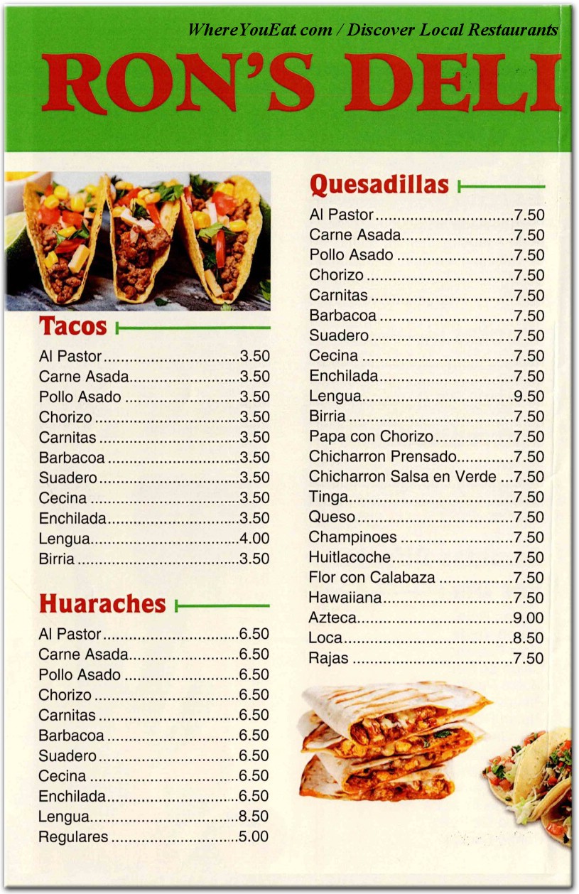 menu image