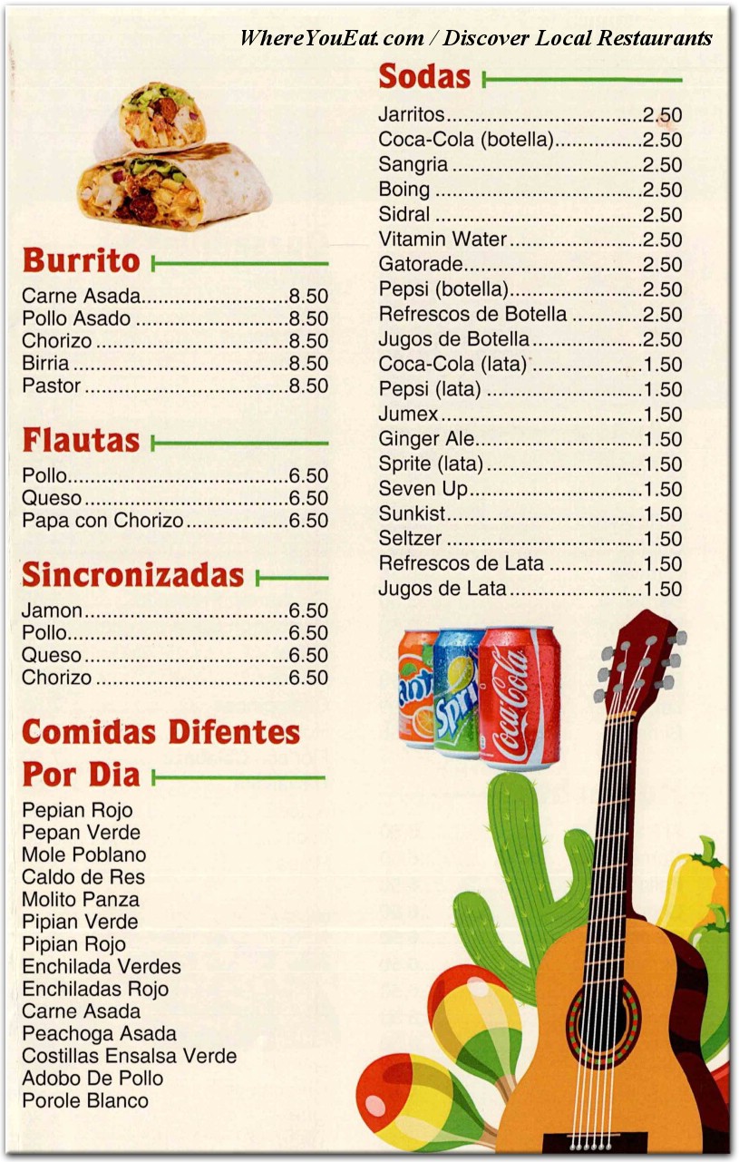 menu image