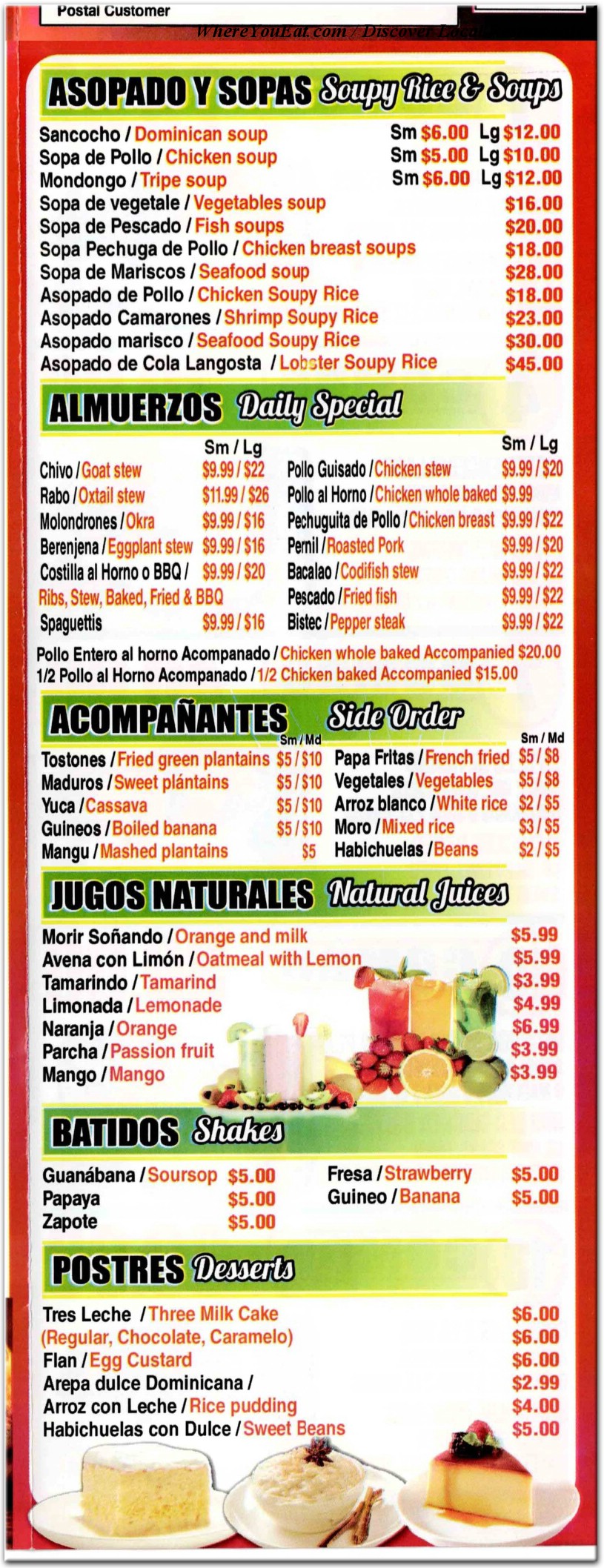 menu image