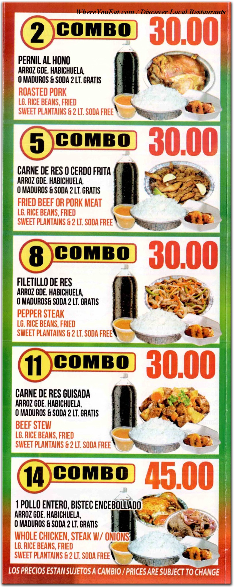 menu image