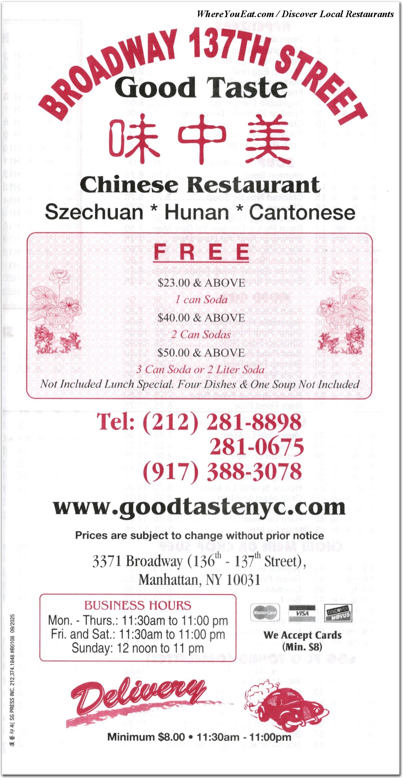 menu image