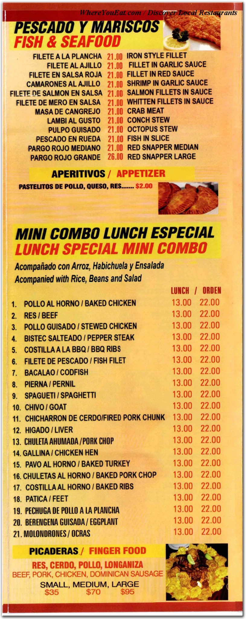 menu image