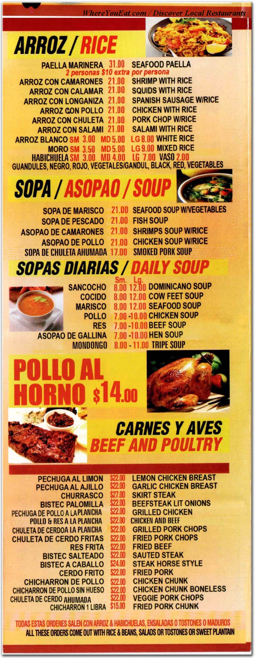 menu image
