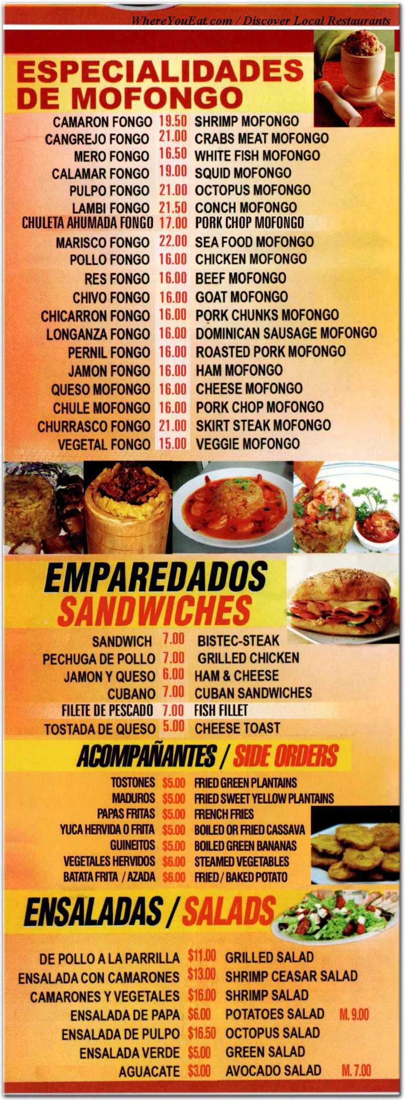 menu image