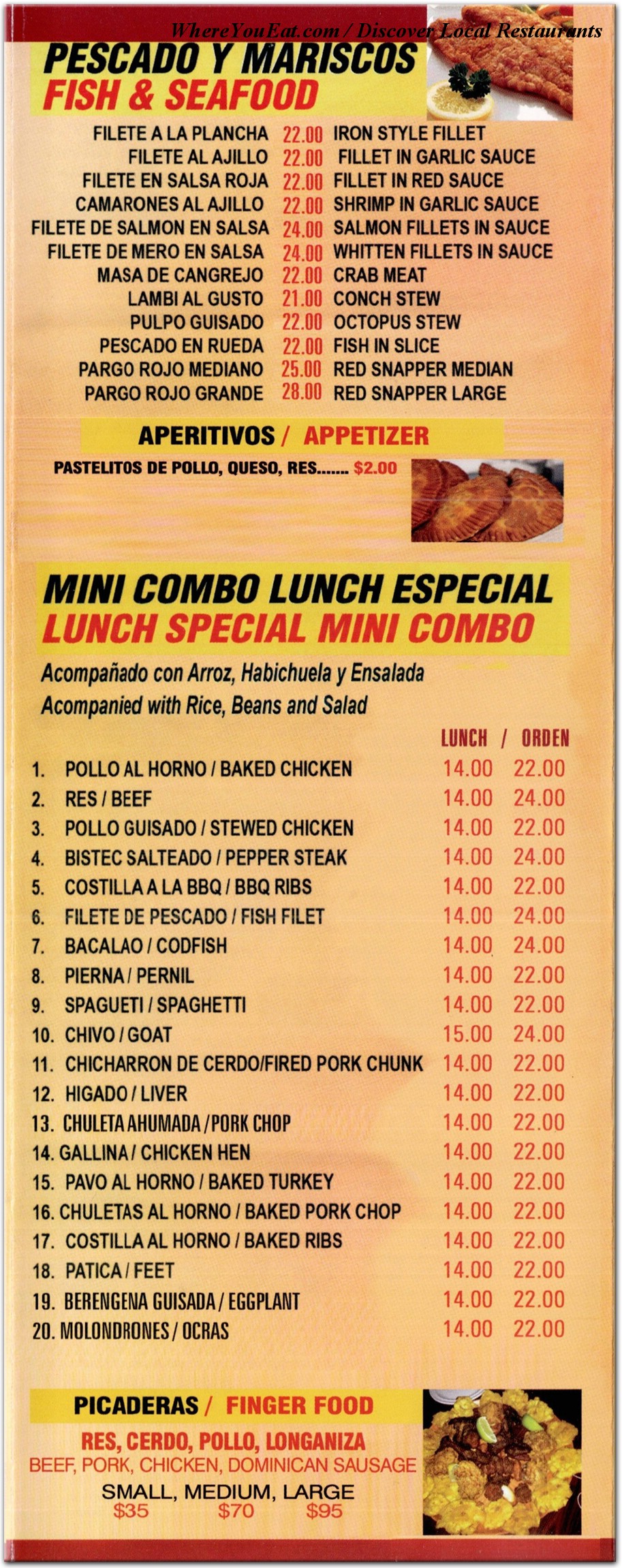 menu image