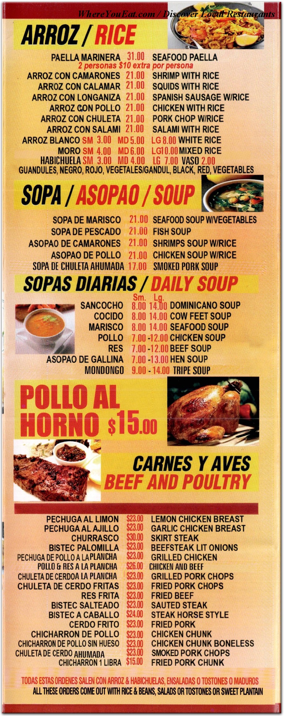 menu image