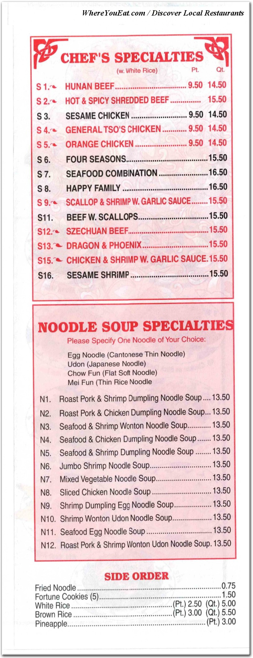 menu image