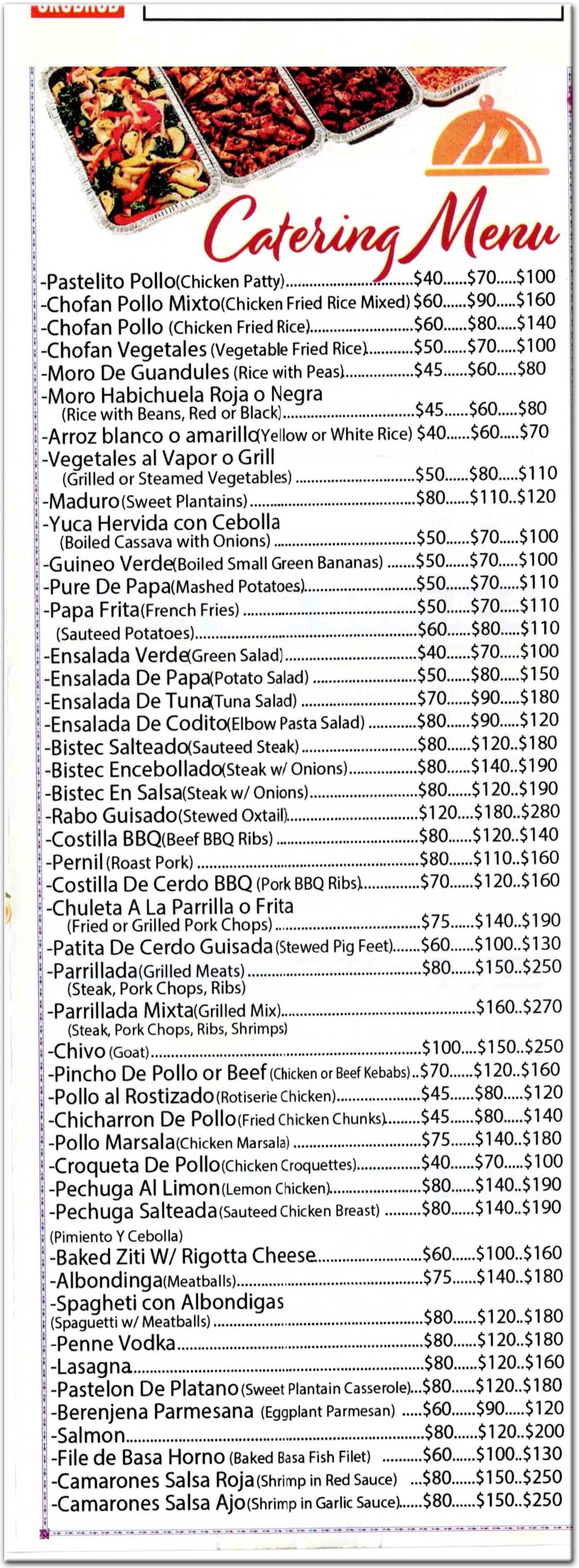 menu image