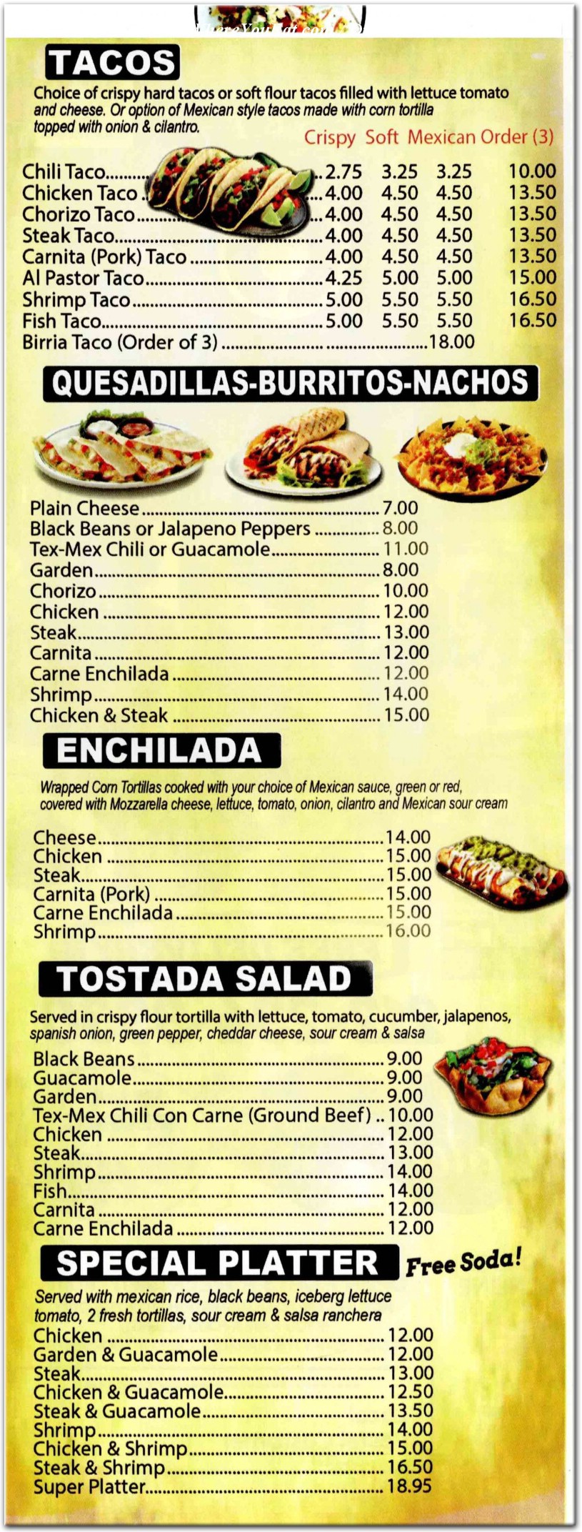menu image