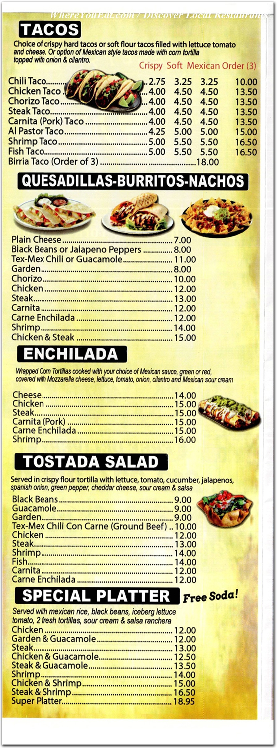 menu image