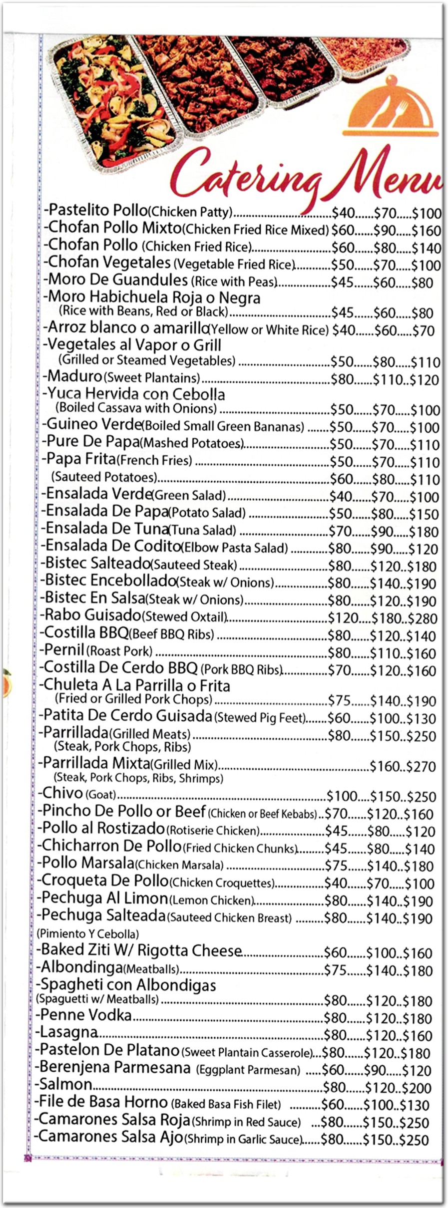 menu image
