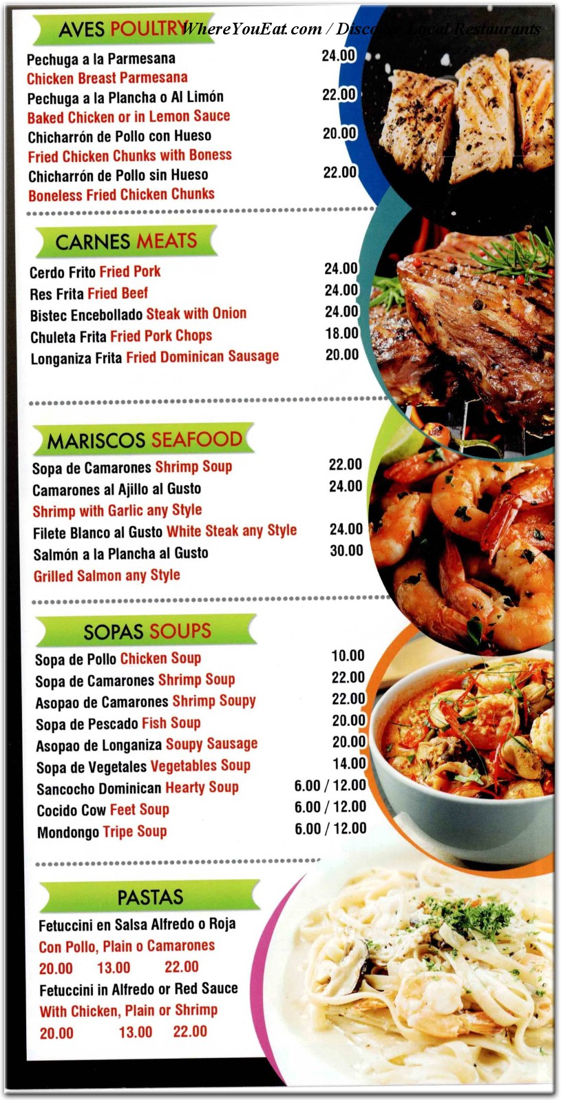 menu image