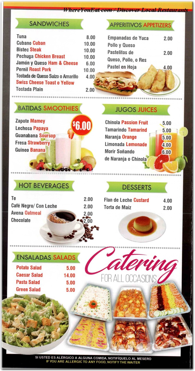 menu image